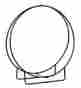 Hoop-48kd Minuteman Achla Designs Back To School Wrought Iron Wood Hoop 48in H Log Carriers Or Holde 719908327132