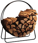 Hoop Panacea Firewood 40 Fire Log Steel Tubular Wood Holder Bin