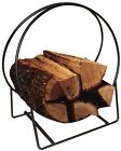 Hoop Steel Firewood Log 20 Holder Carrier Tubular Fireplace