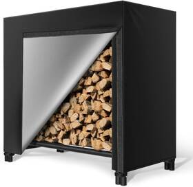 Hoxha 744759664303 Firewood Rack Cover Outdoor Log Waterproof Oxford Fireplace Wood Rac