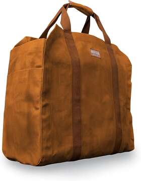 Hudson Durable Goods 745560030783 Premium Waxed Canvas Firewood Carrier 20 Inch W X 17 H - Brown