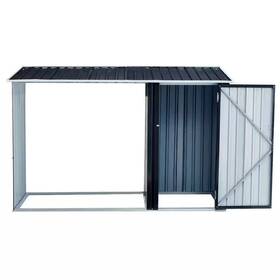 Huluwat 711181283754 3 Ft. X 8 Outdoor Metal Firewood Rack Open Wood Shed For Pellet