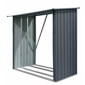Humblepleb 705353729430 3 Ft. X 7 Outdoor Meta Firewood Rack Open Wood Shed For Pellet O
