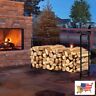 Hw65644 Feet Outdoor Steel Firewood Log Rack