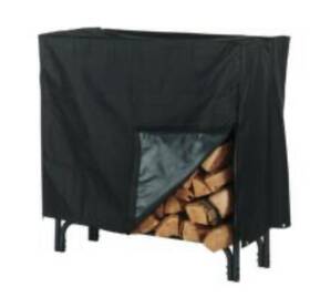 Hy-c 020729501442 Log Rack Cover Heavy Duty Black Vinyl 48 Inch X 24 42 Weather Resistant