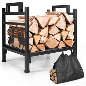 Hm-9016 Iker Firewood Rack For Indoor Racks Holder With Canvas Log Carrier