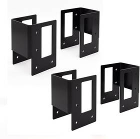 33007  Inc. Heavy-duty Firewood Rack Bracket Kit Adjustable Outdoor Wood Storage Durab