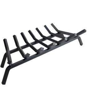 Innfinest 759578397714 Fireplace Log Grate 30 Inch 7 Bar Fire Grates Heavy Duty 34 Wide Solid Ste