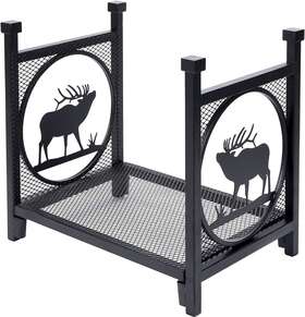 Inno Stage 689849806242 Firewood Log Rack Holder Iron Wood Lumber Storage For Fireplace Heavy Duty Lo