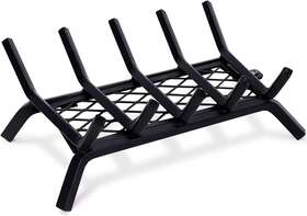 Inno Stage 691165011002 Fireplace Grates Firewood Fire Wood Log Holder Rack 17 Inch With Emb