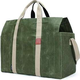 Inno Stage 972163990464 Freestanding Firewood Log Carrier Bag 22 Oz Thickened Waxed Canvas Fire Wood Hol