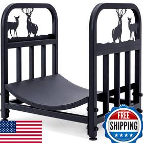 B07b93n5wc Inno Stage Firewood Log Rack Iron Wood Lumber Storage Holder Fireplace Heavy Dut