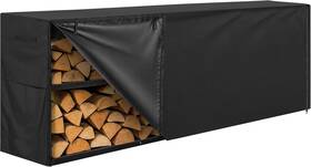 600d Jjasmamv Home Products 313091213274 8ft Waterproof Firewood Rack Cover - Heavy Duty Black Oxford Fabric Indoo