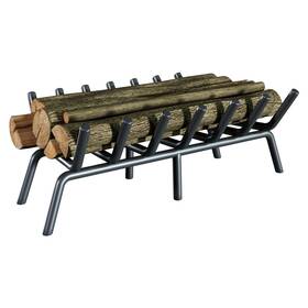 Jkxoo 717021802055 Fireplace Log Grate 24 Inch Solid Round Steel 7 Bar Heavy Duty Firewood Stov