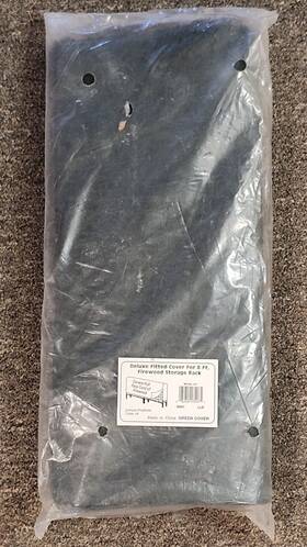 Jomoco Products 082609034075 New 8 Ft Deluxe Fitted Firewood Cover Green Only Water Resistant