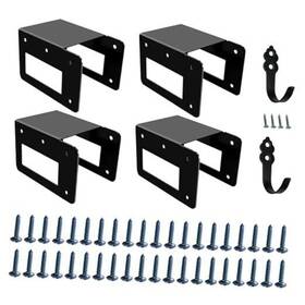 Fr04 Jun Firewood Racks 4 Pack Log Storage Rack Bracket Adjustable To Any