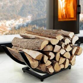 Junshuo 730637665012 Curved Firewood Rack Holder Heavy Duty Small For Fi