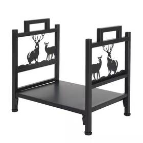 Karl Home 313057451450 18 Inch Heavy-duty Firewood Rack With Animal Pattern
