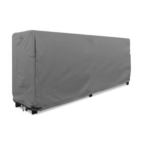 Khomo Gear 736983029751 - Firewood Rack Cover 8 Foot Heavy Duty Black Feet Gray