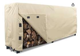 Ger-1128 Khomo Gear - Heavy Duty Log Rack Cover 8 Feet Sahara Series Beige