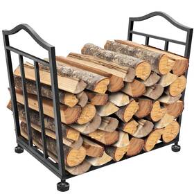 Kd0007 Kingleder Foldable Firewood Rack Collapsible Fireplace Wood Holder Indoor S
