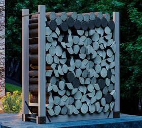 K302 Kingson Adjustable Firewood Log Rack Bracket Kit Customizable Wood Holder With Drai