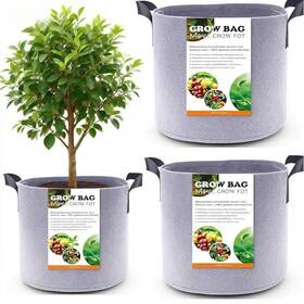 Kriopy 748327853199 30 Gallon Grow Bags Pots For Plants 30gallon Fabric Deep Planter