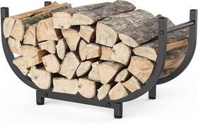 Krzkrz 313031560550 Firewood Rack Outdoor 30in Indoor Storage And Rustproof Holder
