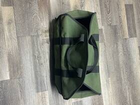 L.l. Bean 0pg68 L.l. Green Canvas Firewood Log Carrier Tote Bag