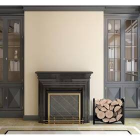 Lavish Home 445006970965 18 Inch Firewood Rack With Decorative Scroll Design