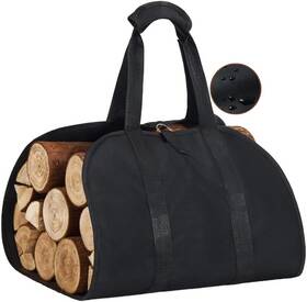 Lecorner 725414480261 Firewood Carrier Waterproof Oxford Fabric Bag Large Log For F