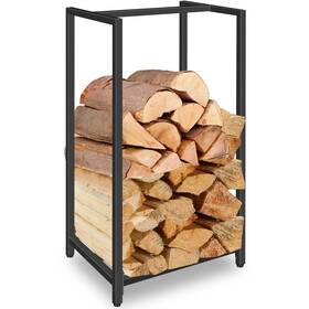 Chj-76cm Lilybud--lily Firewood Rack Indoor Outdoor 30 Inch Tall Holder Metal Wood Small Log Portable