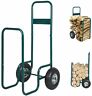 Lk0376 Luckyermore Firewood Log Cart Fireplace Wood Storage Rack Carrier Mover