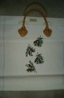 Ll Bean Tote Vtg Carrier Firewood Canvas Bag Log Leather