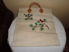Log Fireplace Carrier Tote Vintage Ll Holder Firewood Canvas Bean Bag