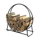 15209 Log Storage Outdoor Holder Rack Steel Wood Place Hoop " 40 Indoor Firewood Fire