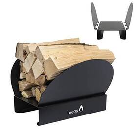 Logox 612520739287 Hearth Bin Adjustable Log Kindling And Firewood Rack - Made In Usa Pate