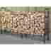 Lograck6326 Log Rack 8 Foot Outdoor Heavy Duty Firewood Holder Black Metal Steel Storage New 733281216326