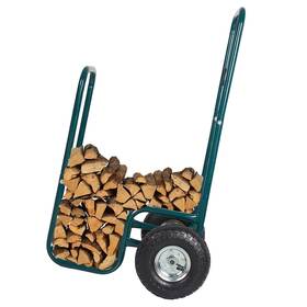 Lo0376 Lonabr Firewood Log Rack Carrier Cart Wood Storage Mover With Wheel For Outdoor Use