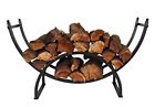 Lr1703 Patio Watcher Firewood Rack Heavy Duty Steel Log Storage Curve