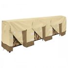 Lrc-37682 Log Rack Cover Outdoor Ft Garden Patio Firewood 645814437682