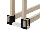 Ls-b4 Pleasant Hearth 4pc Log Rack Brackets Black Carriers Holders 787543877039