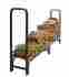 Ls932-96 Heavy Duty Pleasant Hearth Firewood Storage-holder Rack Outdoor Log Holder Steel Black