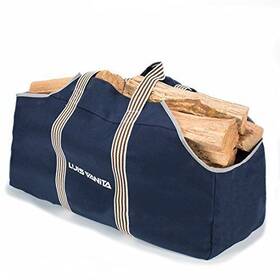 Luisvanita 631344868317 Firewood Carrier Bags Waxed Canvas Log Holders Camping Tote