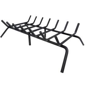 Jxh002 Luoieo Fireplace Grate Log Holder 30 Inch Heavy Duty Solid Cast Iron Firew