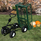 Lw-duc873-gn Sunnydaze Decor Steel Dump Utility Garden Cart Pound 819271020873