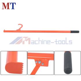 Mt4563333 Machine-tools 58in Felled Cant Hook Logging Tool - Steel Log Roller With Rubber Handle Red