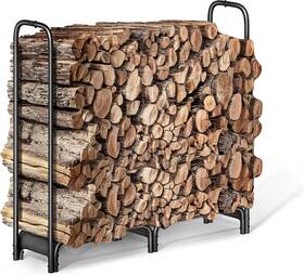 Me176011sd Mars Explo Firewood Rack 4ft Heavy Duty Fire Wood Storage Racks For Indoor Outdo
