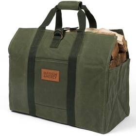Mayhem & Mercy 860010216101 Mayhem&mercy - Firewood Carrier Waxed Canvas Wood For Hu