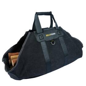 Melotough 768563621871 Canvas Firewood Log Carrier With Soft Silicone Handle Amazoning Wood Holder W